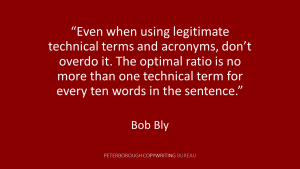 Clarity image Bob Bly quote