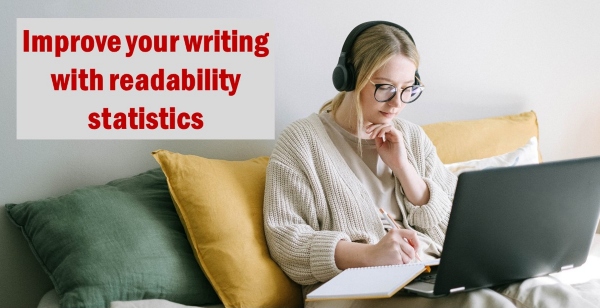 Title that reads improve your writing with readability statistics
